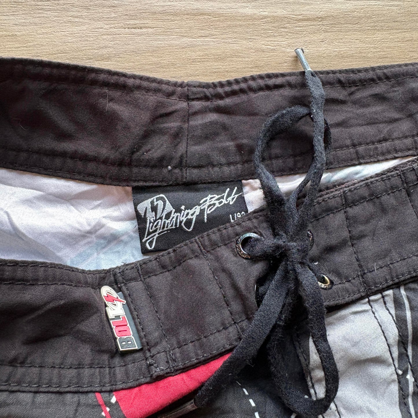 Y2K Lightning Bolt Diamond Boardies | W36"
