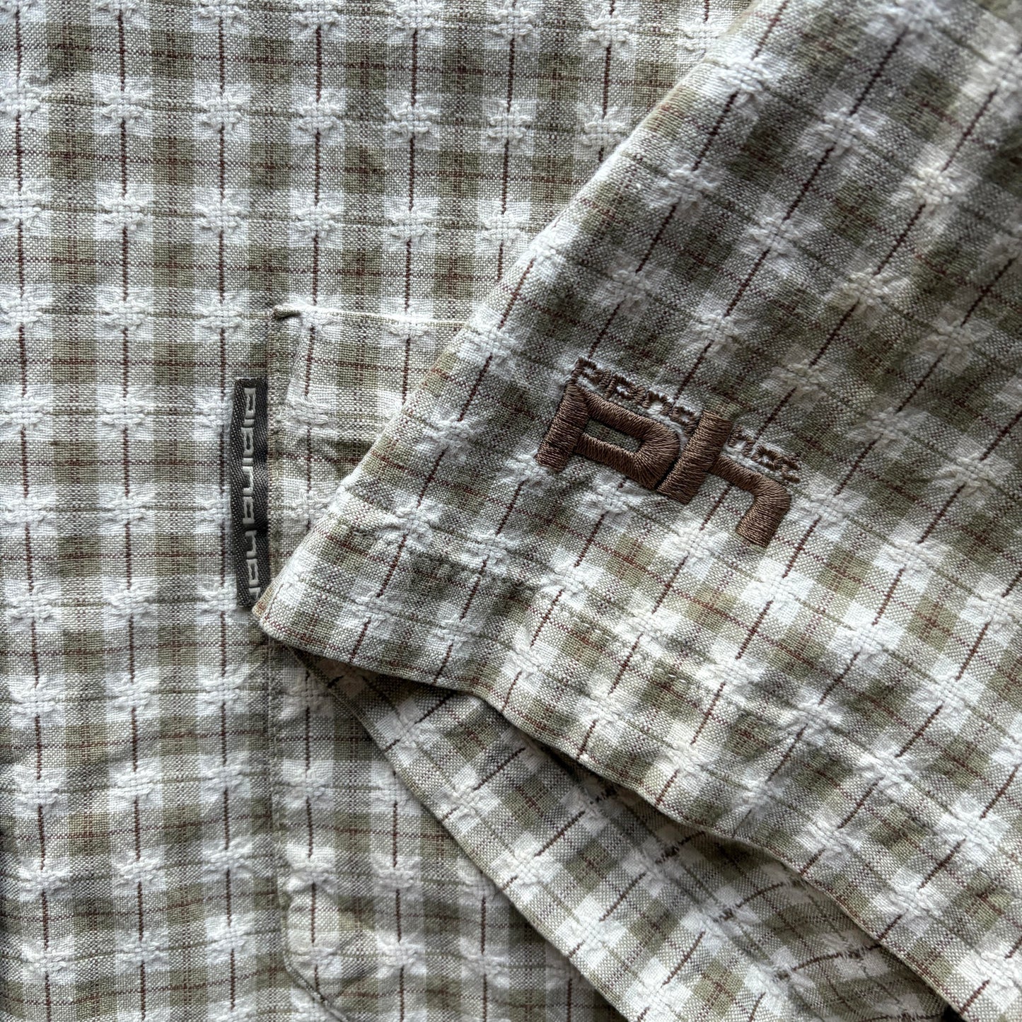 Y2K Piping Hot Button Up T-Shirt | XL