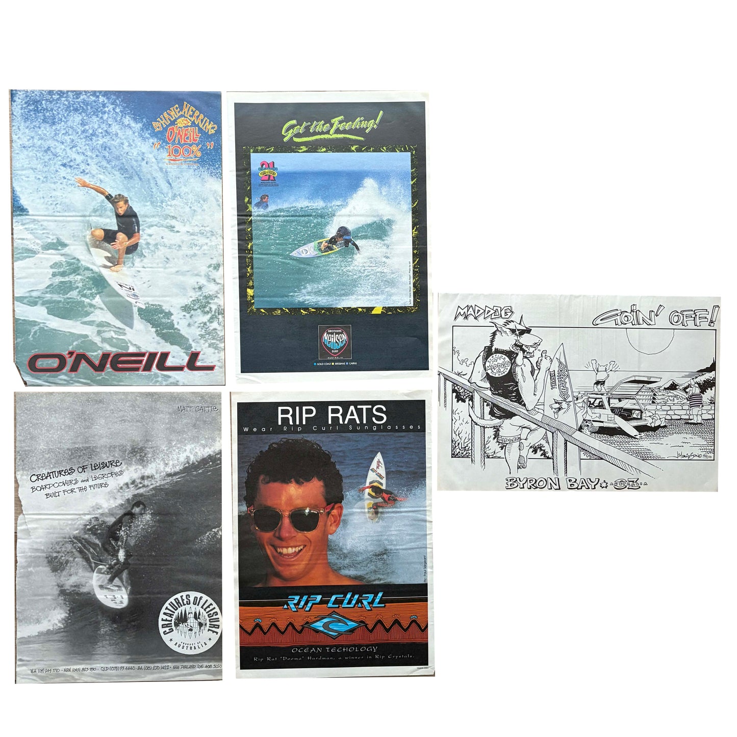 Vintage Surf Poster Pack 3.22 | A3