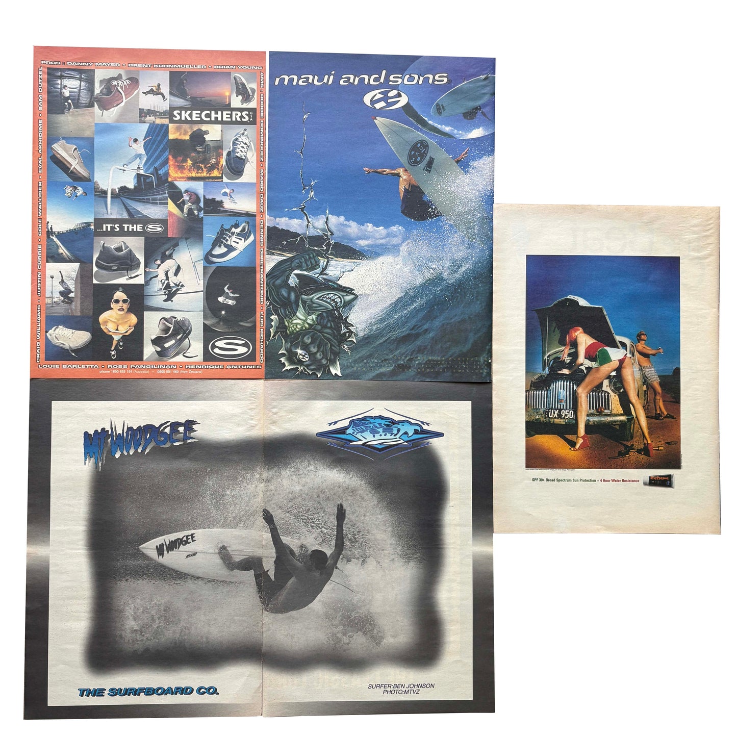 Vintage Surf Poster Pack 4.18 | A3