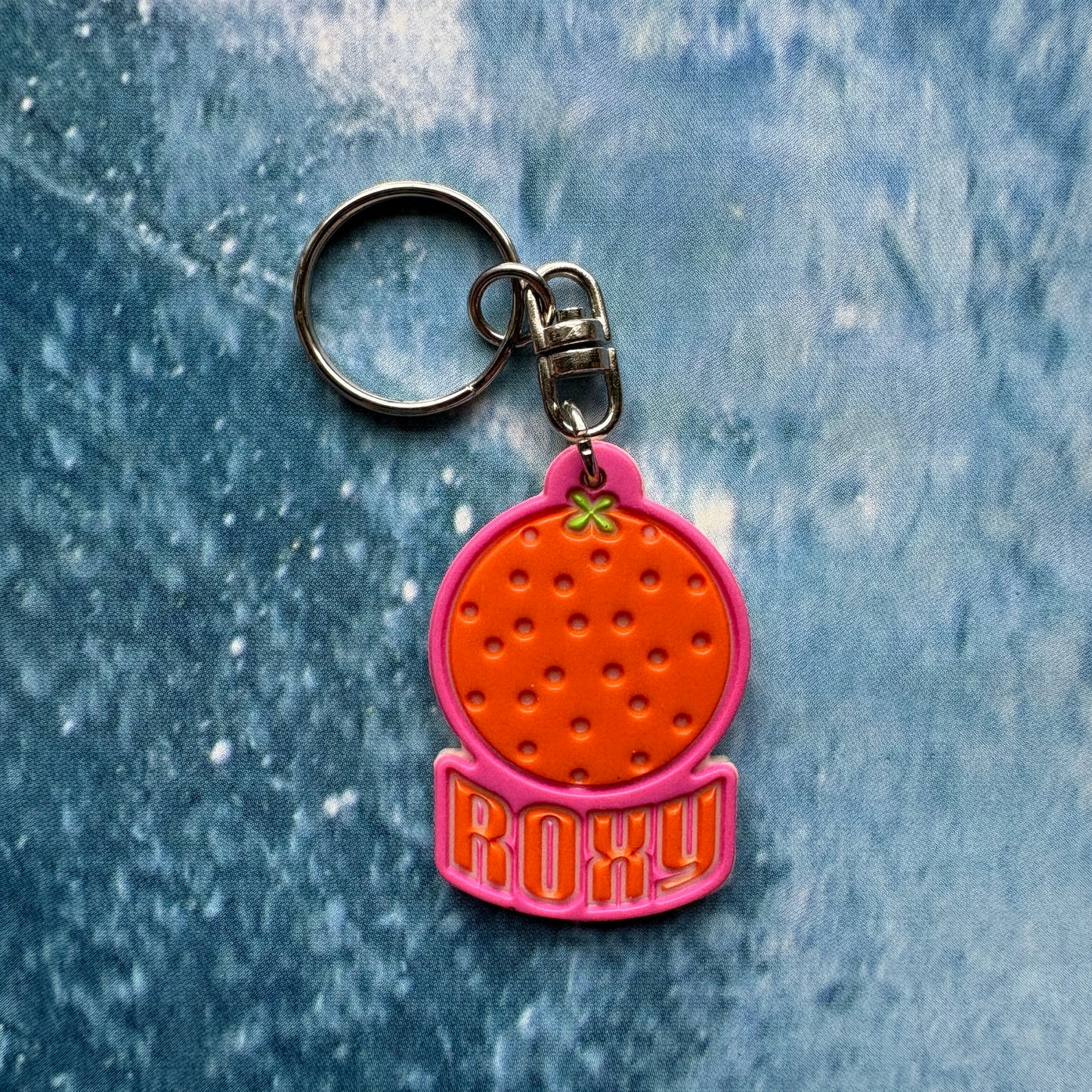 90s Roxy Orange Keyring