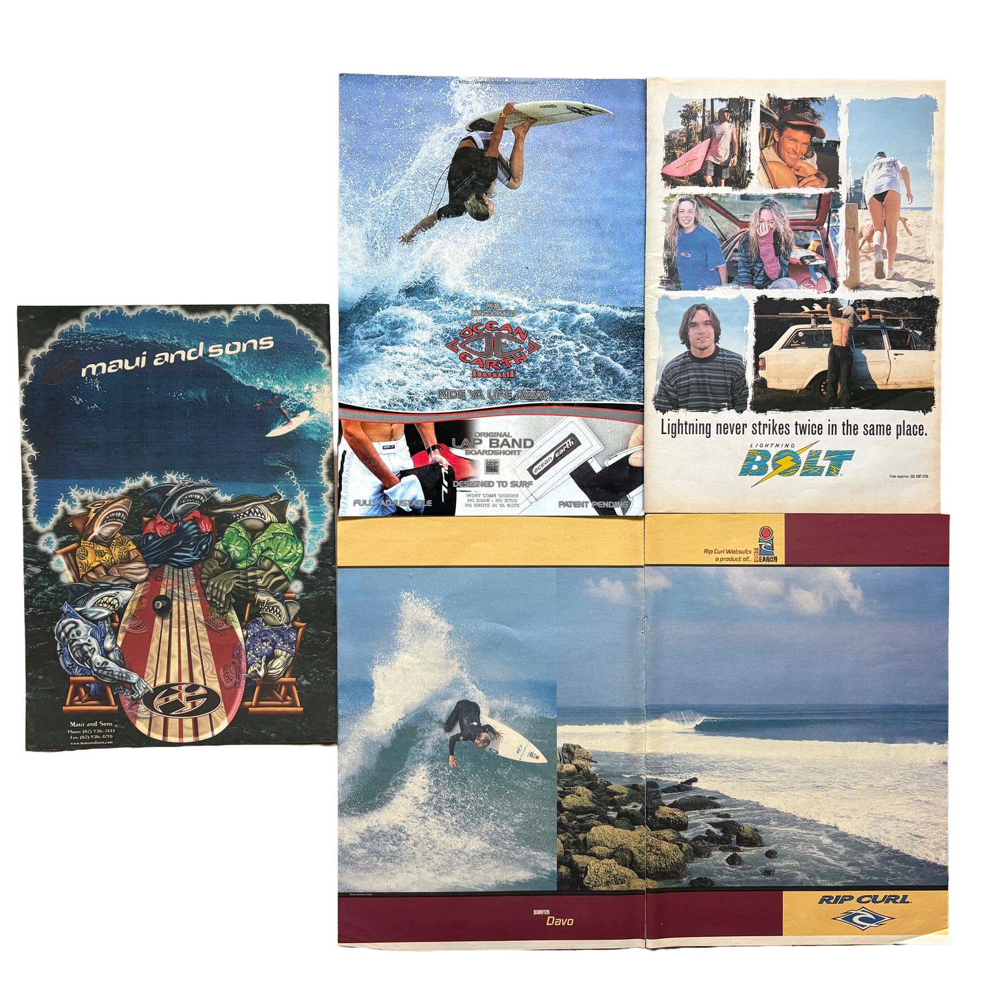Vintage Surf Poster Pack 5.8 | A3