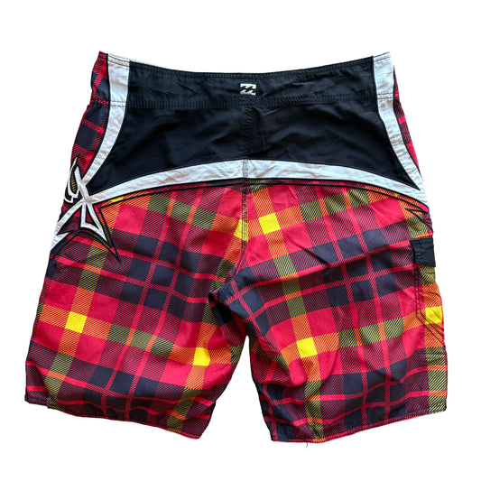 Vintage Occy Signature Tartan Boardies | W34"