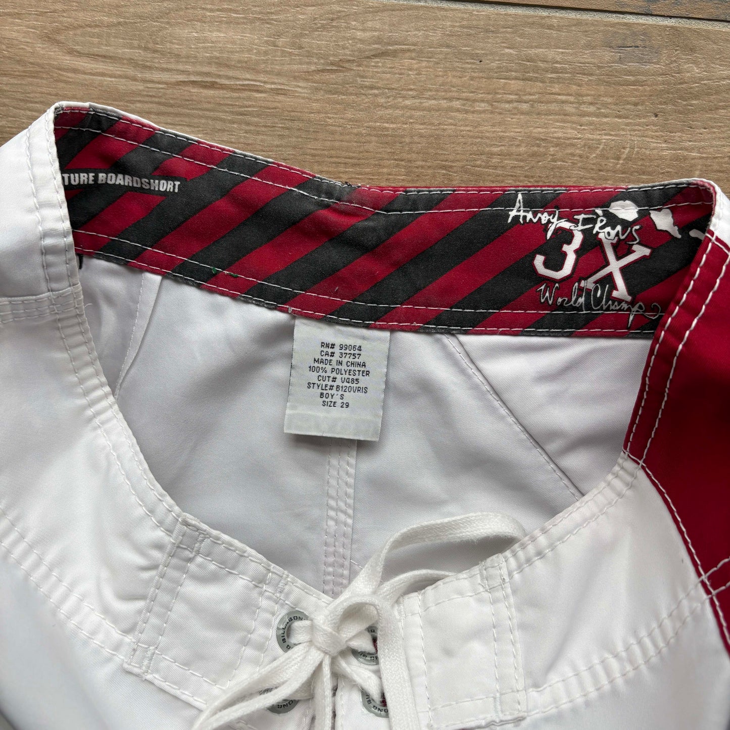 Y2K Billabong Andy Irons Rising Sun Boardies | W29"