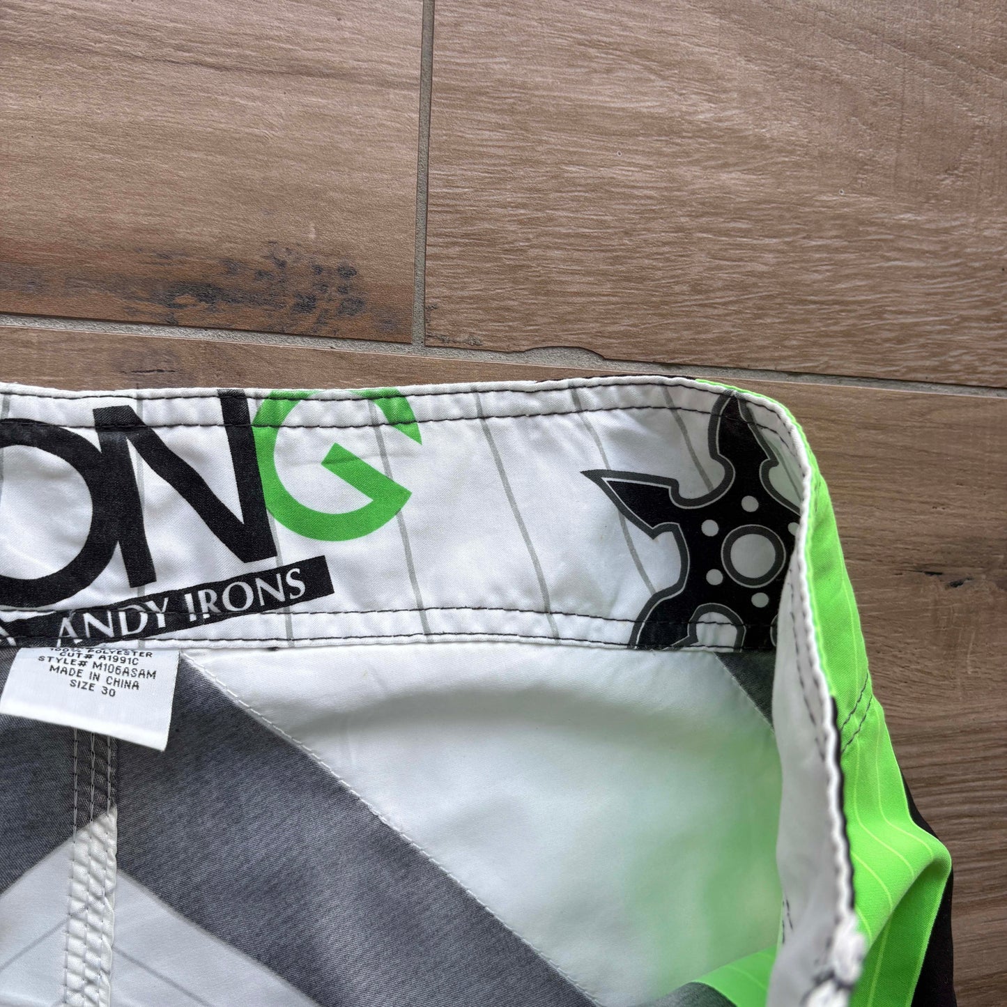 Y2K Billabong Andy Irons Samurai Airlite Boardies | W30"