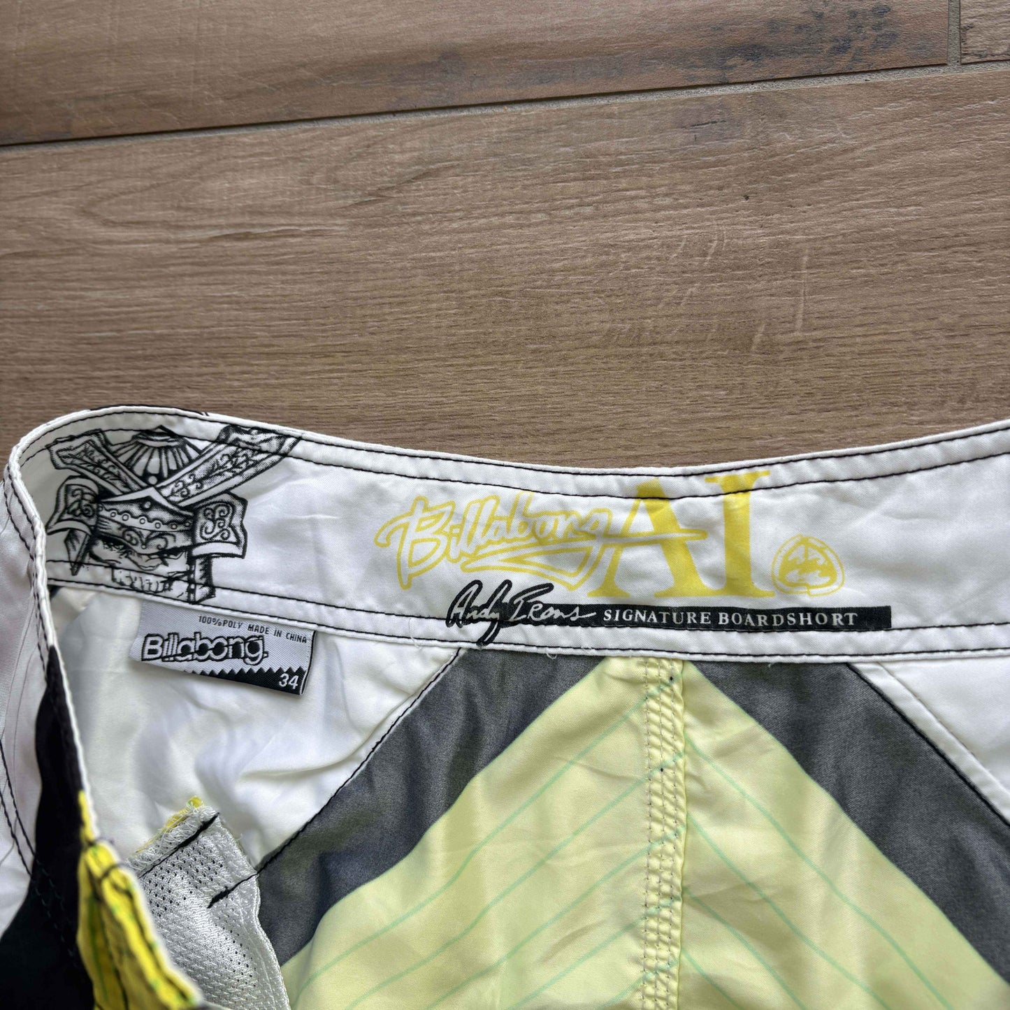 Y2K Billabong Andy Irons Samurai Boardies | W34"