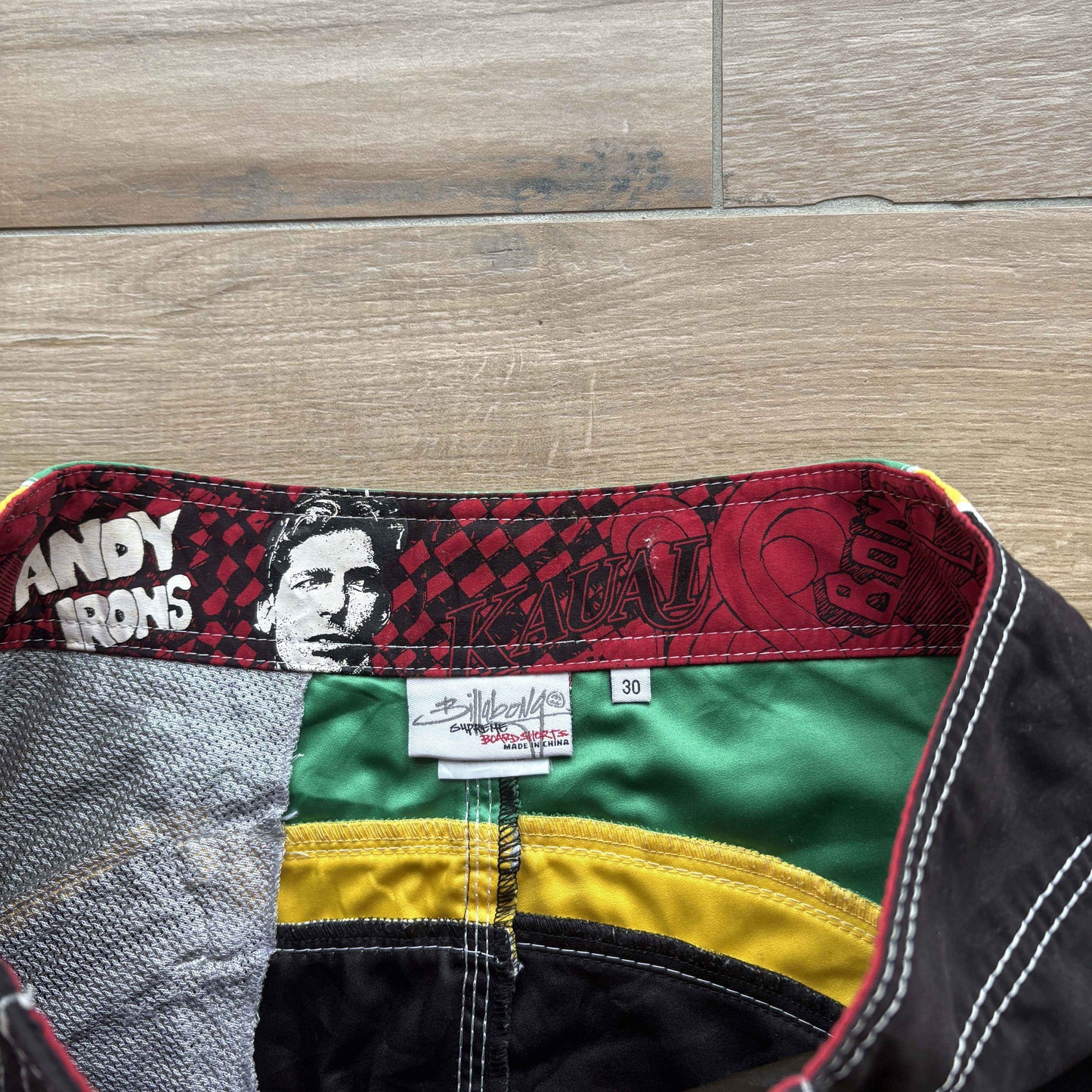 Y2K Billabong Andy Irons Kauai Boardies | W30"