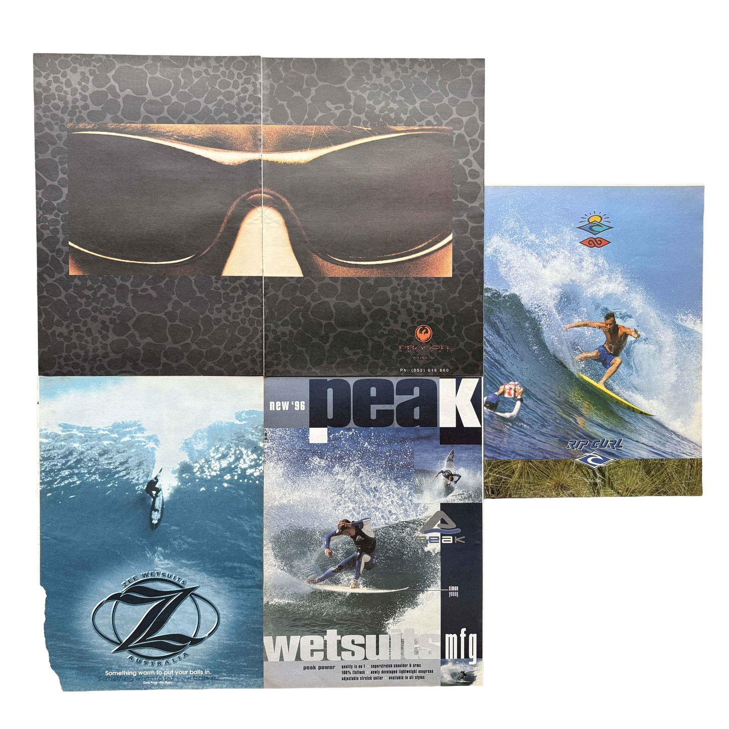 Vintage Surf Poster Pack 9.6 | A3