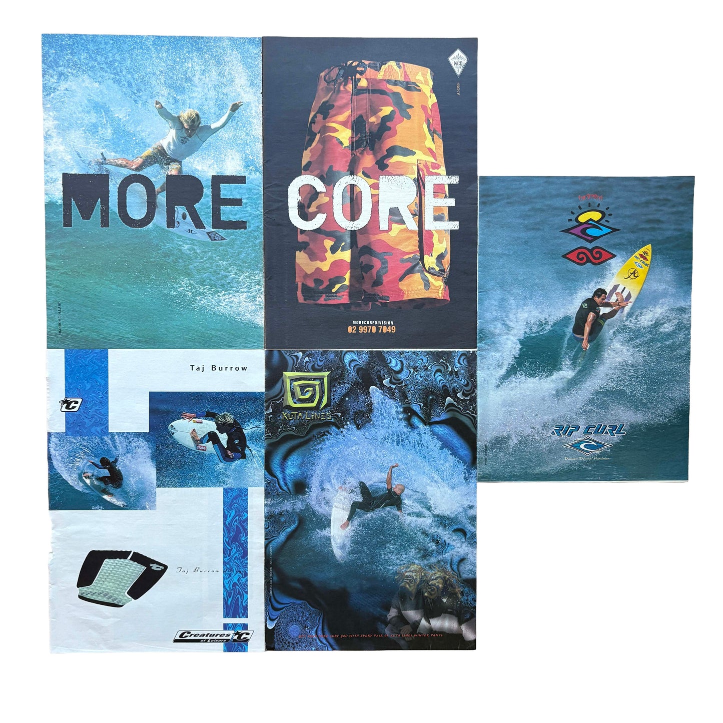 Vintage Surf Poster Pack 11.14 | A3