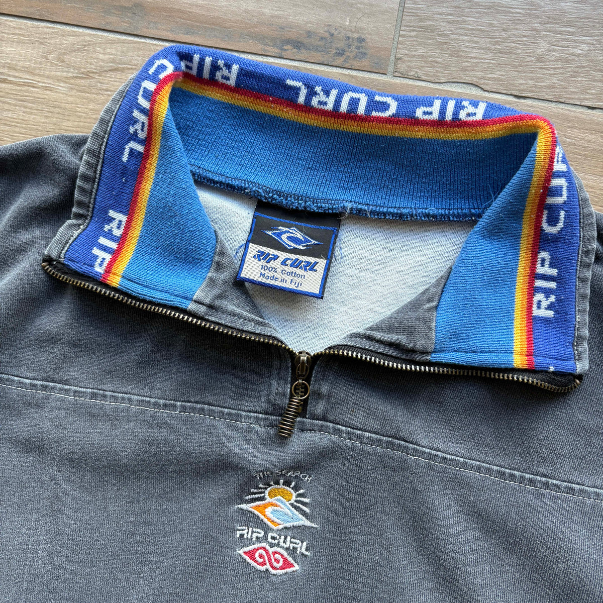 RARE 90s Rip Curl 1/4 Zip Jumper | L