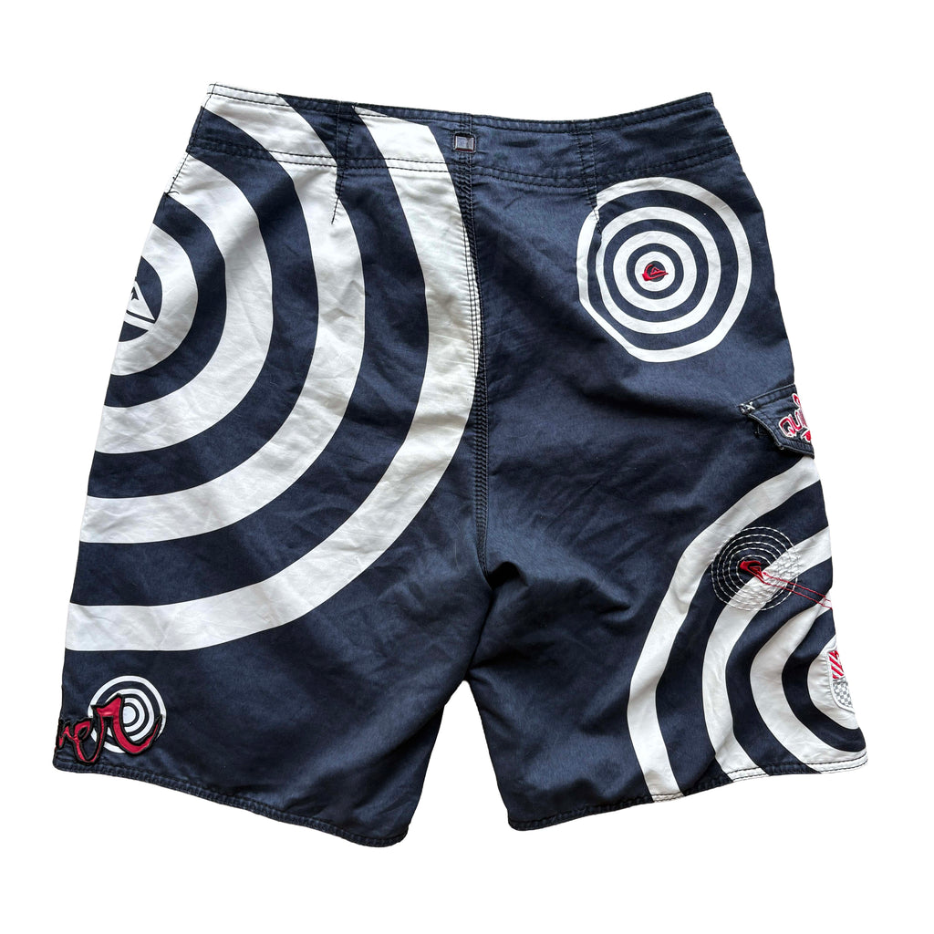Y2K Quiksilver Swirl Boardies | W32"