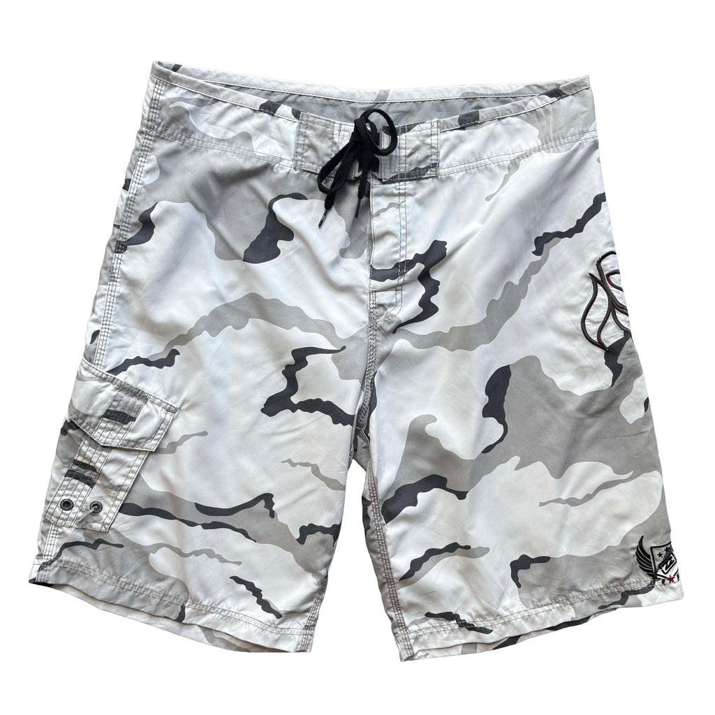 Vintage Billabong Camo Spellout Boardies | W36"