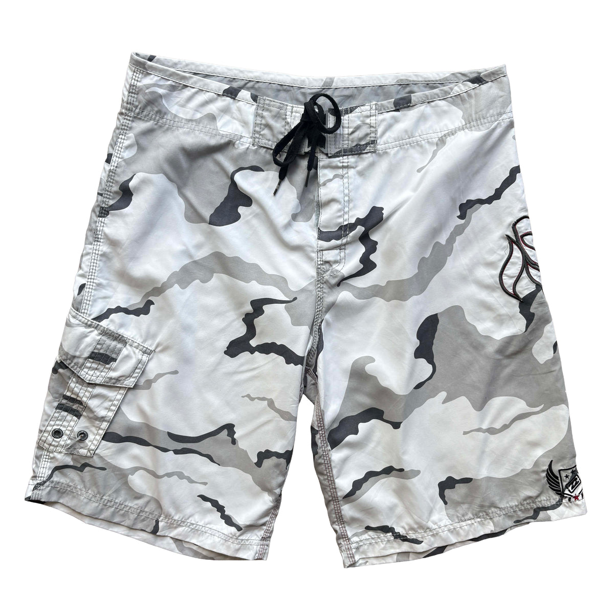 Vintage Billabong Camo Spellout Boardies | W36"