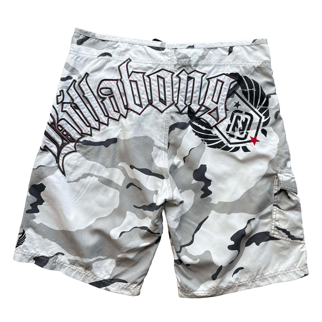 Vintage Billabong Camo Spellout Boardies | W36"
