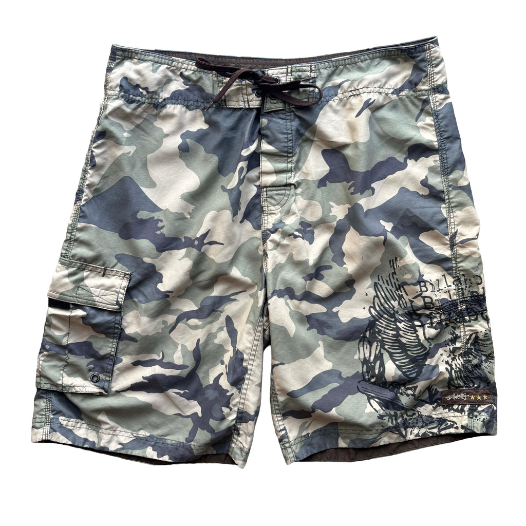 Vintage Occy Signature Army Boardies | W36"