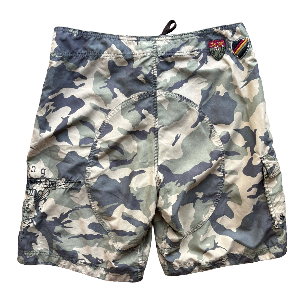 Vintage Occy Signature Army Boardies | W36"