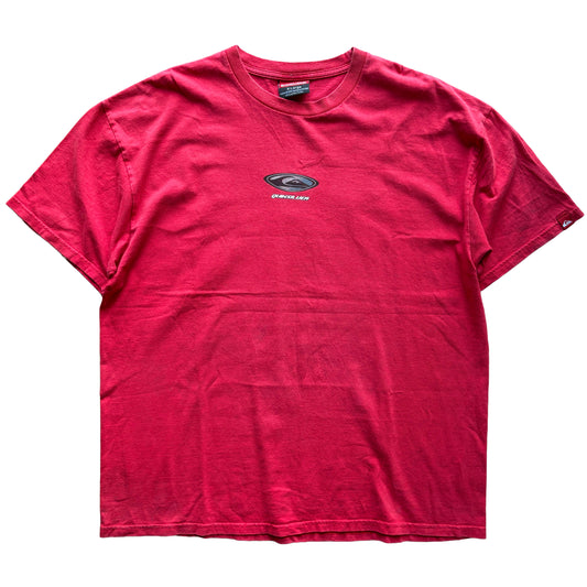Y2K Quiksilver Centre Logo T-Shirt | XL