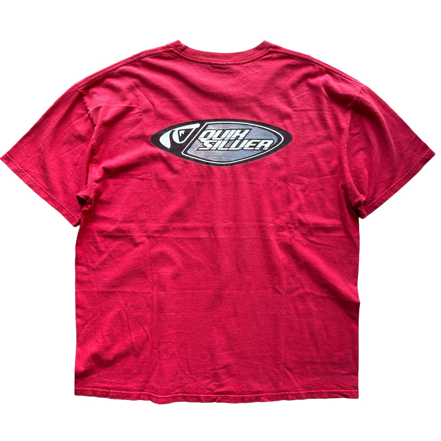 Y2K Quiksilver Centre Logo T-Shirt | XL