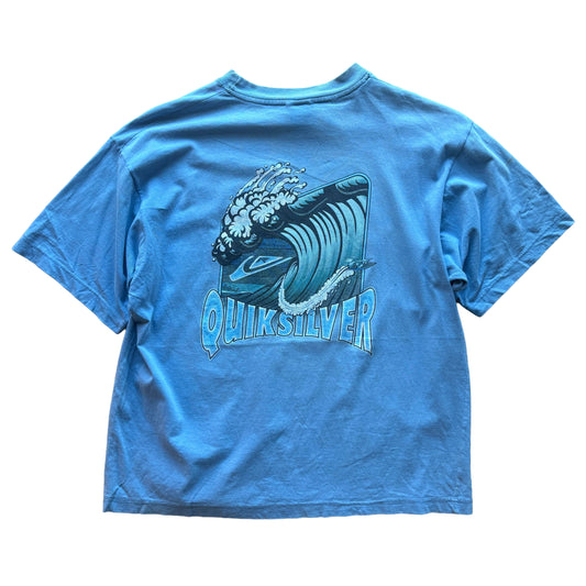 Y2K Quiksilver Wave T-Shirt | XS