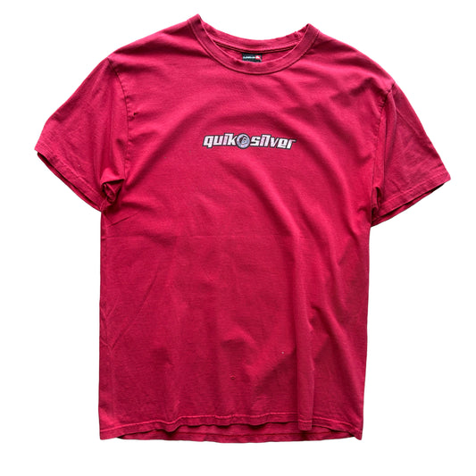 Y2K Quiksilver Spellout T-Shirt | M