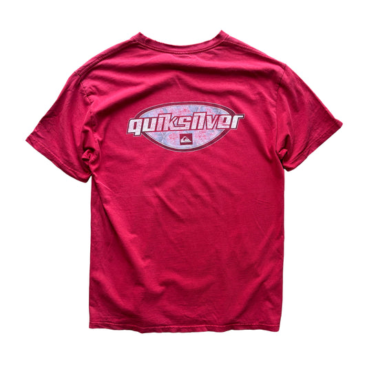 Y2K Quiksilver Spellout T-Shirt | M