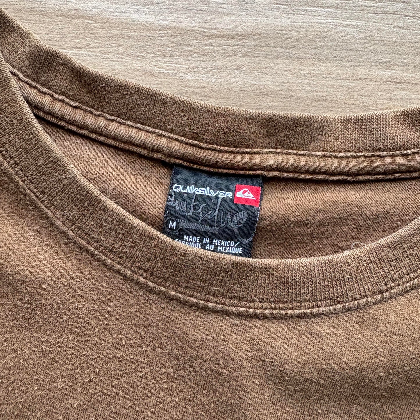 Y2K Quiksilver Script T-Shirt | M