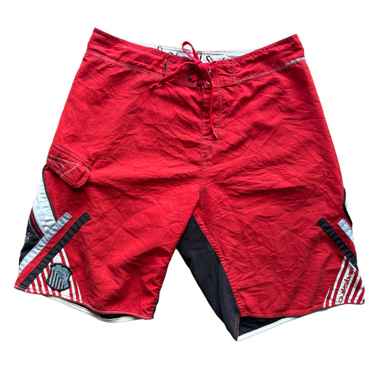 Vintage Quiksilver Geometric Boardies | W32”