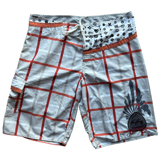Vintage Billabong Patterned Boardies | W38"