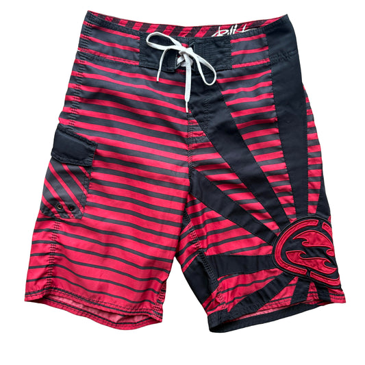 Y2K Billabong Andy Irons Rising Sun Boardies | W30"