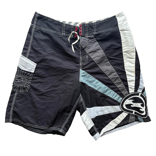 Y2K Billabong Andy Irons Rising Sun Boardies | W36"