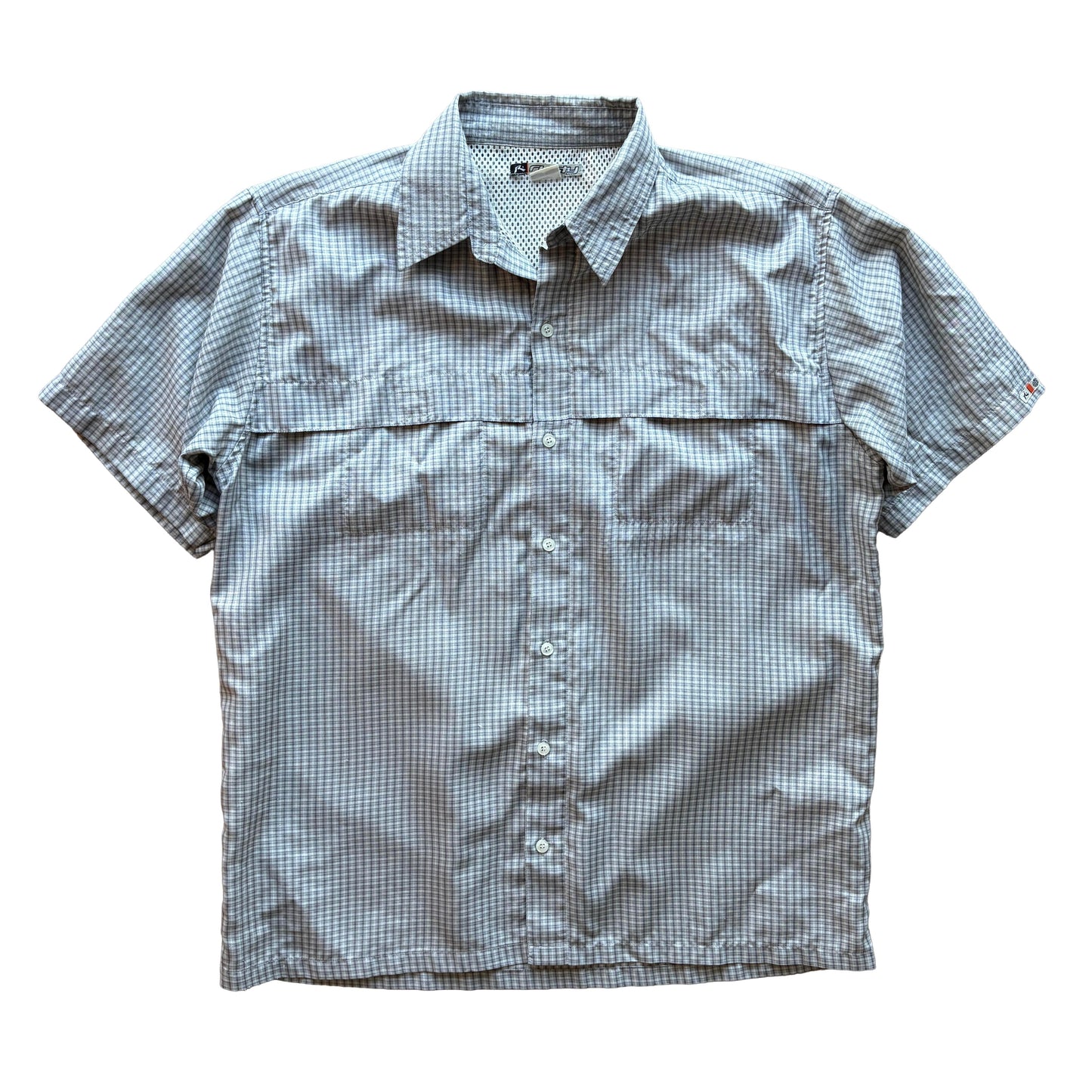 2000s Rusty Button Up T-Shirt | XL
