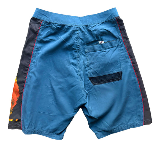 Vintage Oneill Flaming Skull Boardies | W30"