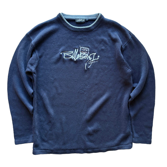 Y2K Billabong Spellout Knit Jumper | L