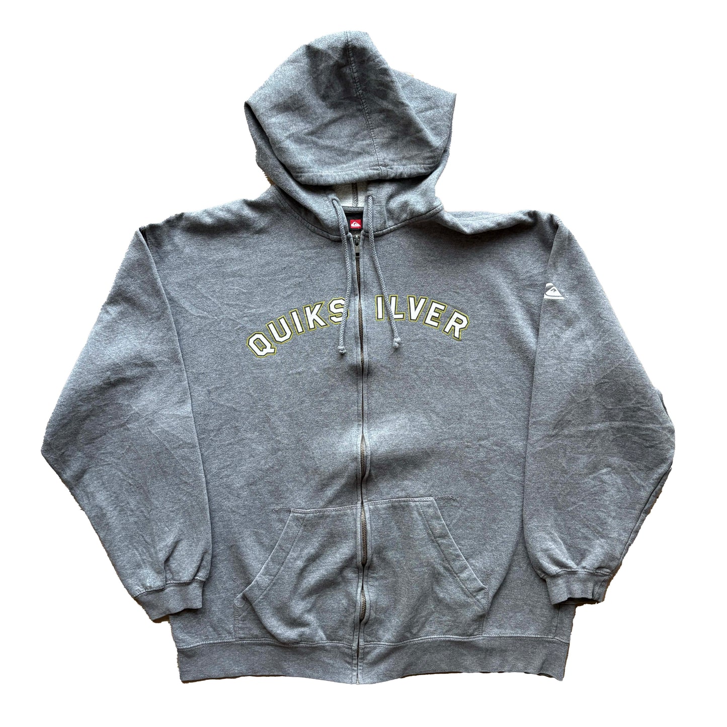 Y2K Quiksilver Full Zip Hoodie Jumper | L
