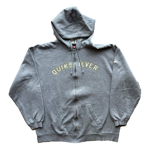 Y2K Quiksilver Full Zip Hoodie Jumper | L