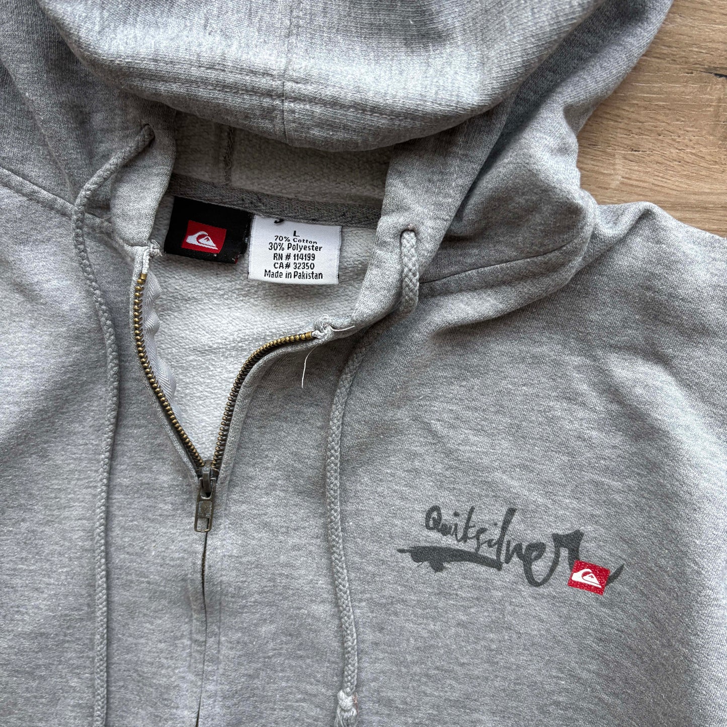 2000s Quiksilver Full Zip Hoodie Jumper | L