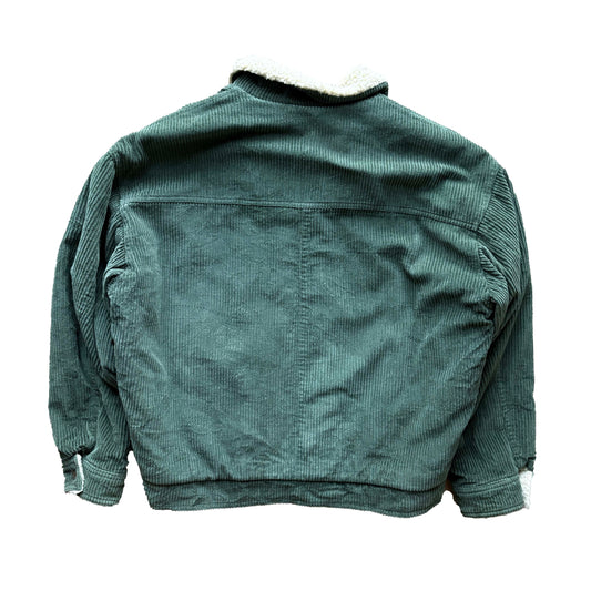 90s Billabong Corduroy Sherpa-Lined Jacket | S