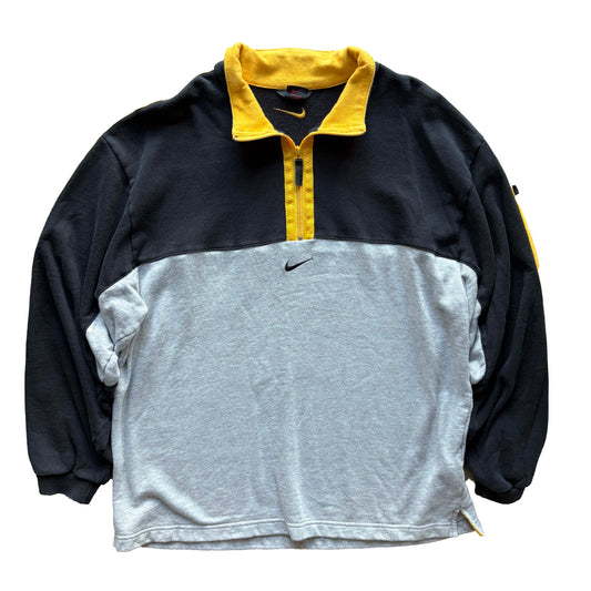 Vintage Nike Mini Swoosh 1/4 Zip Jumper | XL