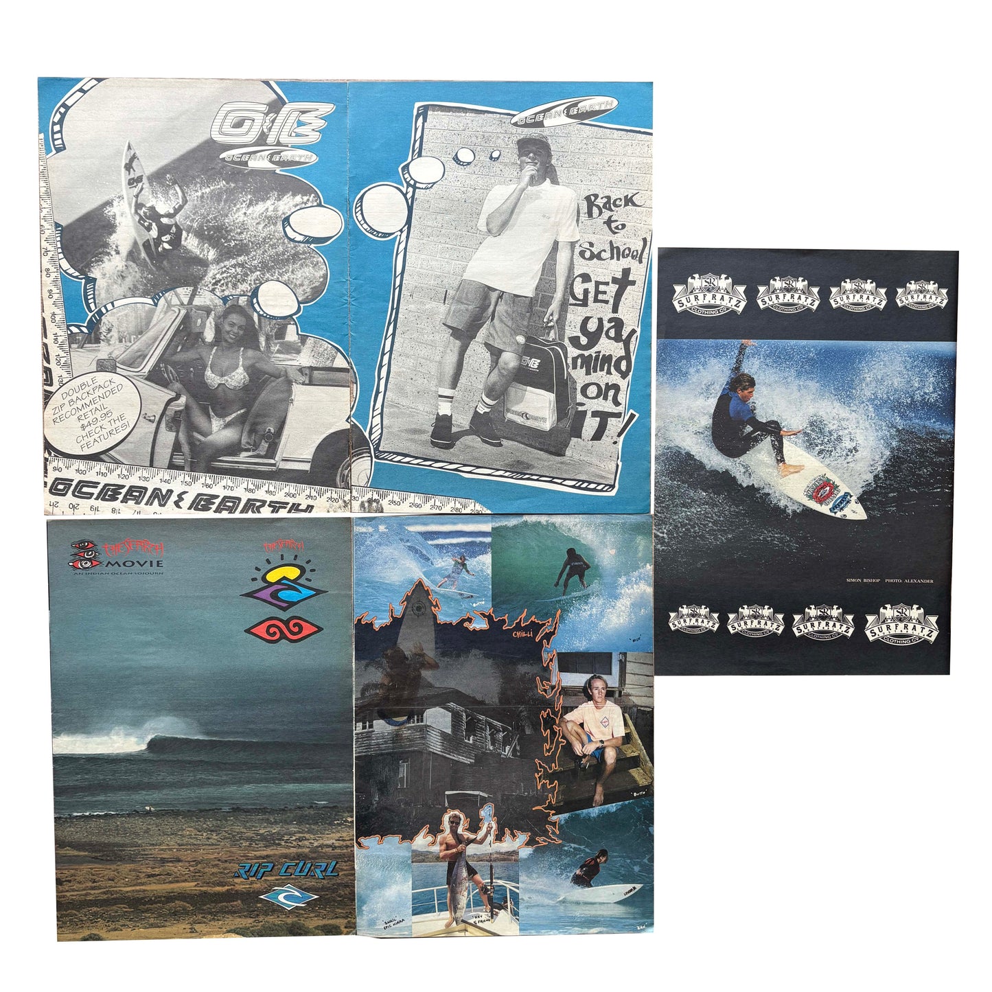 Vintage Surf Poster Pack 4.4 | A3