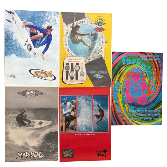 Vintage Surf Poster Pack 4.7 | A3