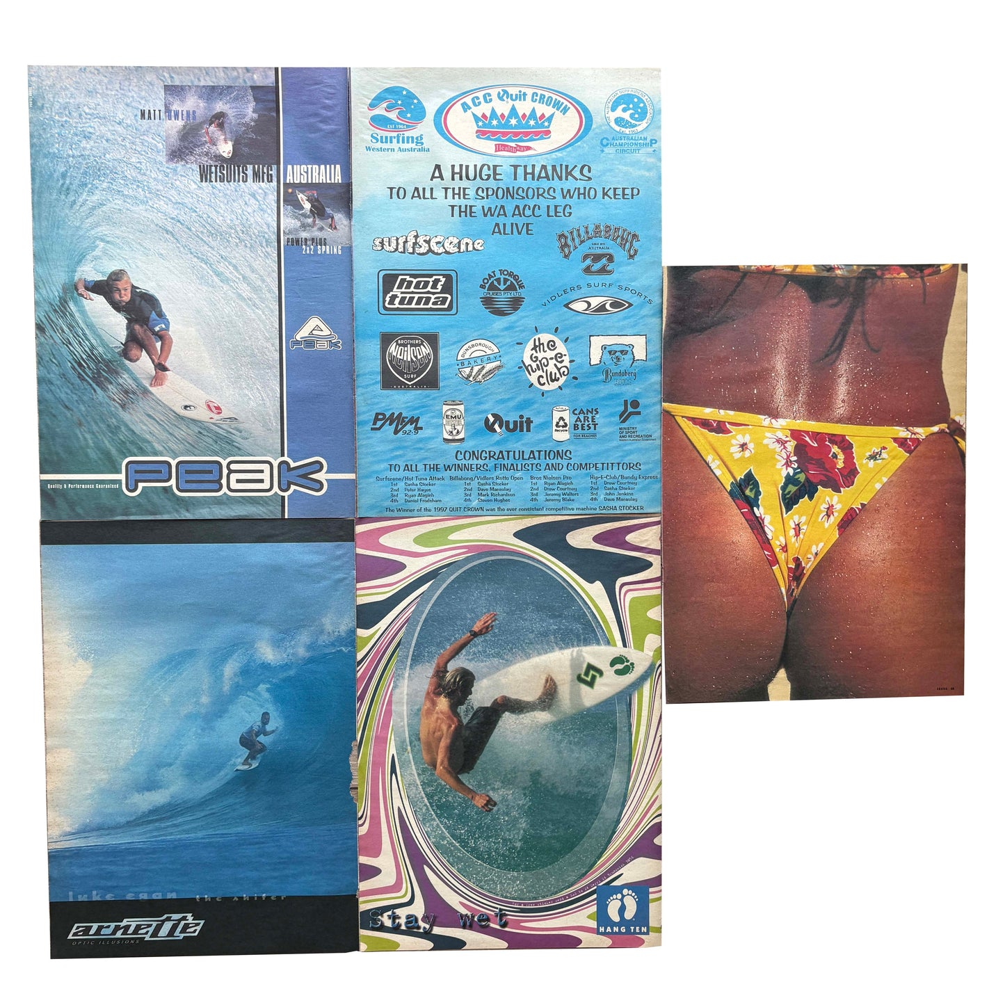 Vintage Surf Poster Pack 4.16 | A3