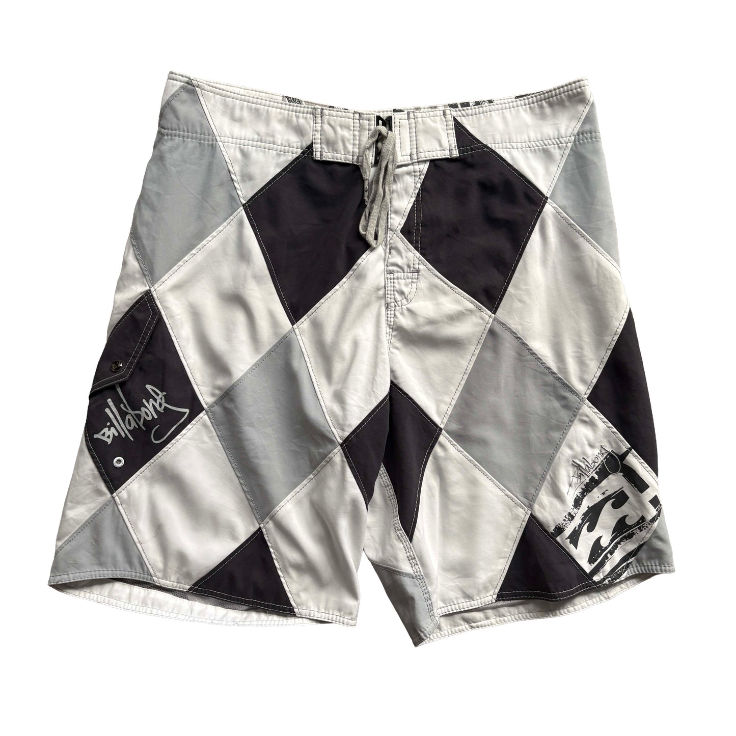2000s Andy Irons Argyle Diamond Tech Boardies | W38"