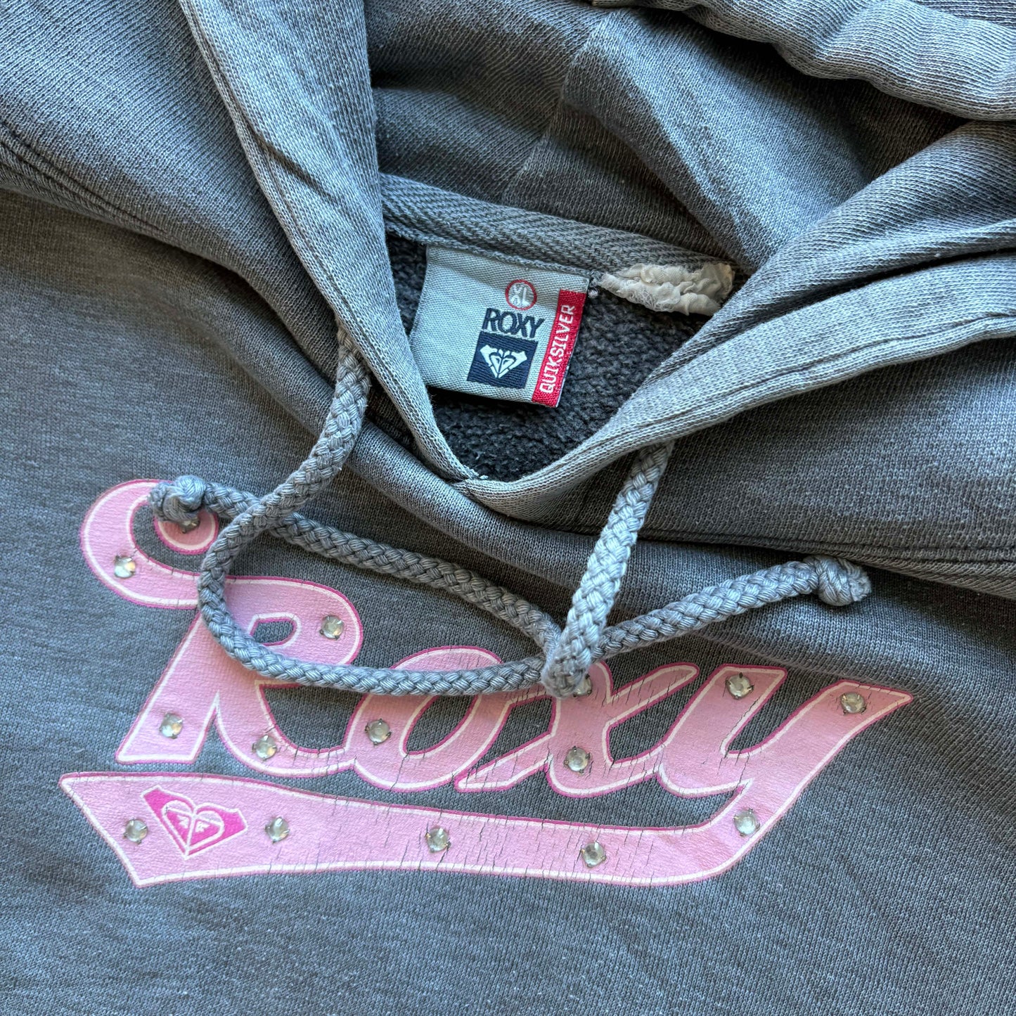 Vintage Roxy Spell out Hoodie | WMNS XL