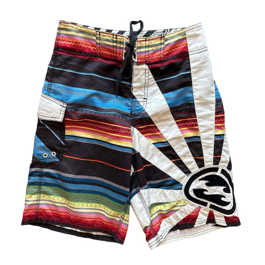 Y2K Billabong Andy Irons Rising Sun Boardies | W28"