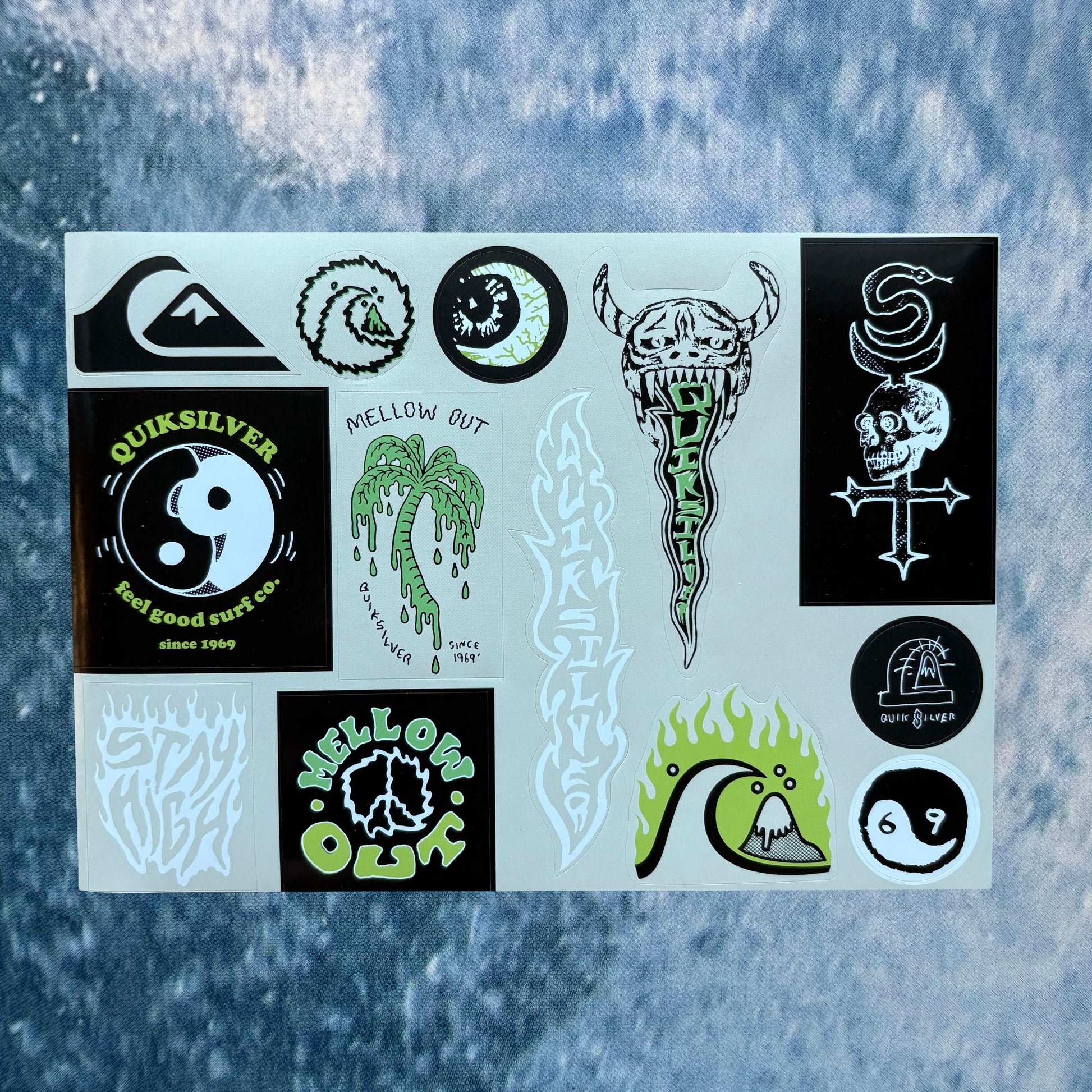 Quiksilver Sticker Sheet | A5 - Volant Vintage