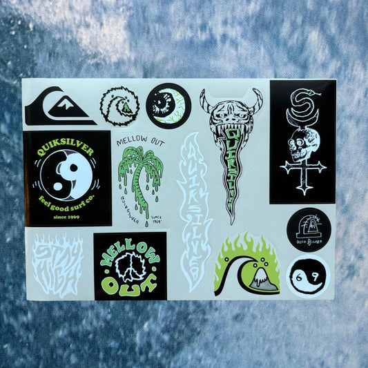 Quiksilver Sticker Sheet | A5 - Volant Vintage