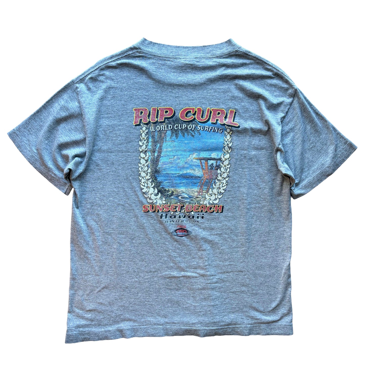 90s Rip Curl World Cup Sunset Beach T-Shirt | M - Volant Vintage