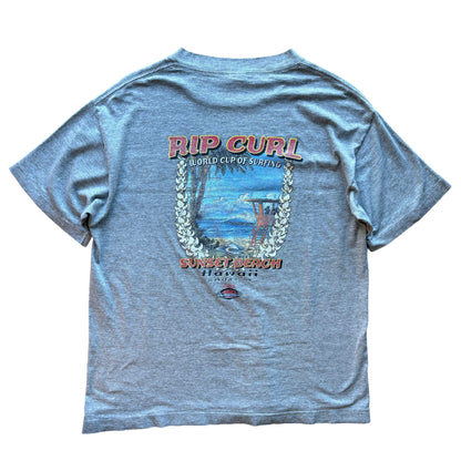 90s Rip Curl World Cup Sunset Beach T-Shirt | M - Volant Vintage