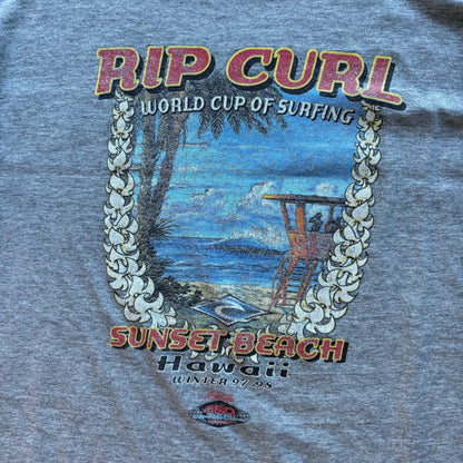 90s Rip Curl World Cup Sunset Beach T-Shirt | M - Volant Vintage
