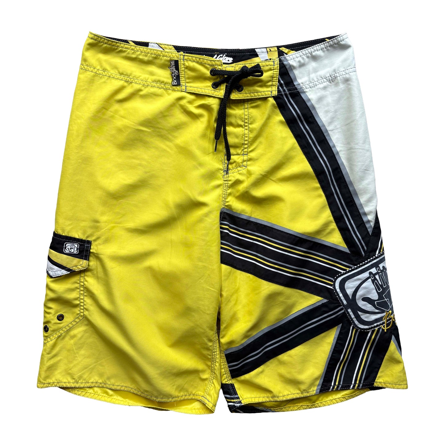 Y2K Body Glove Rising Sun Boardies | W36" - Volant Vintage